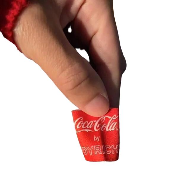 Rare Joyrich x Coca-Cola Black & White Striped Beanie NWOT - Picture 7 of 7